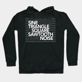 Sine, Triangle, Square, Sawtooth, Noise Glitch Synthesizer Hoodie